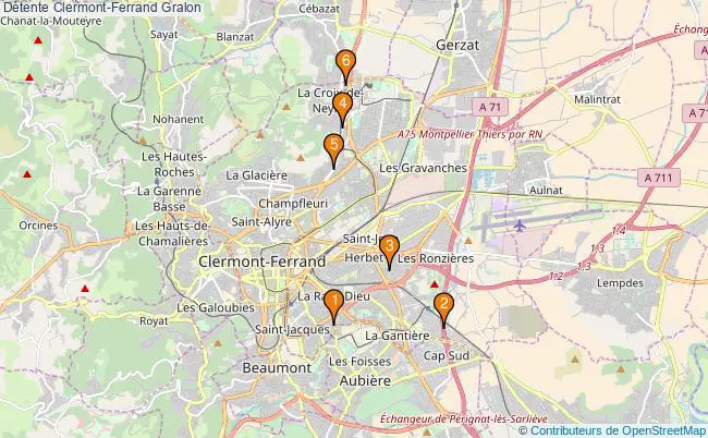 plan Détente Clermont-Ferrand Associations Détente Clermont-Ferrand : 8 associations