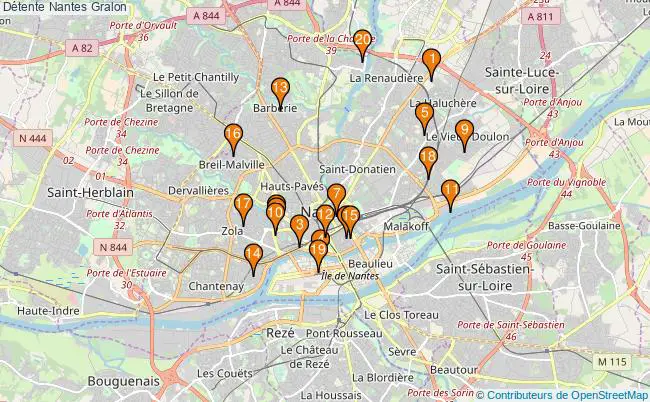 plan Détente Nantes Associations Détente Nantes : 27 associations