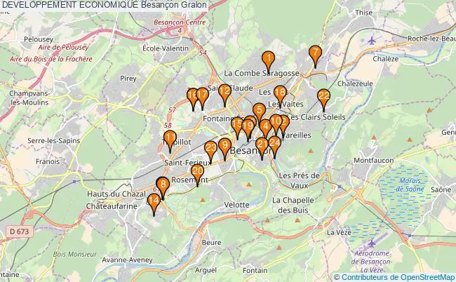 plan DEVELOPPEMENT ECONOMIQUE Besançon Associations DEVELOPPEMENT ECONOMIQUE Besançon : 26 associations