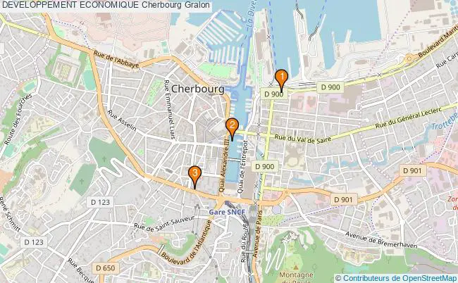 plan DEVELOPPEMENT ECONOMIQUE Cherbourg Associations DEVELOPPEMENT ECONOMIQUE Cherbourg : 3 associations