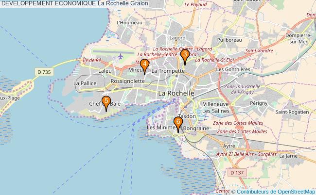 plan DEVELOPPEMENT ECONOMIQUE La Rochelle Associations DEVELOPPEMENT ECONOMIQUE La Rochelle : 6 associations