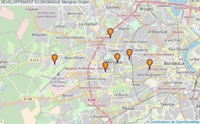 plan DEVELOPPEMENT ECONOMIQUE Mérignac Associations DEVELOPPEMENT ECONOMIQUE Mérignac : 10 associations