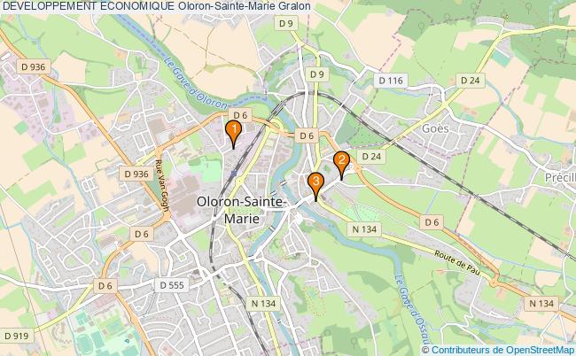 plan DEVELOPPEMENT ECONOMIQUE Oloron-Sainte-Marie Associations DEVELOPPEMENT ECONOMIQUE Oloron-Sainte-Marie : 3 associations
