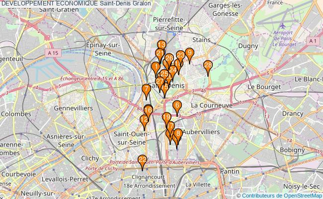 plan DEVELOPPEMENT ECONOMIQUE Saint-Denis Associations DEVELOPPEMENT ECONOMIQUE Saint-Denis : 30 associations