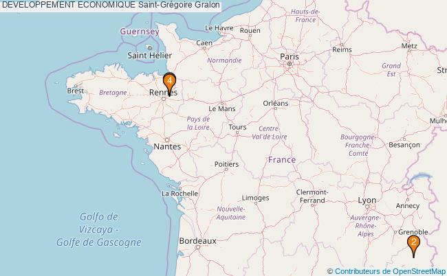 plan DEVELOPPEMENT ECONOMIQUE Saint-Grégoire Associations DEVELOPPEMENT ECONOMIQUE Saint-Grégoire : 4 associations
