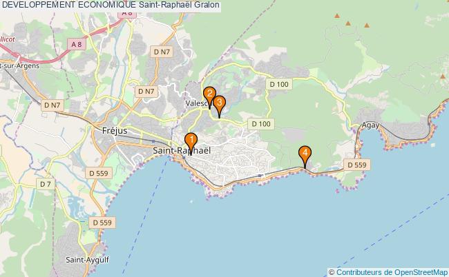 plan DEVELOPPEMENT ECONOMIQUE Saint-Raphaël Associations DEVELOPPEMENT ECONOMIQUE Saint-Raphaël : 5 associations