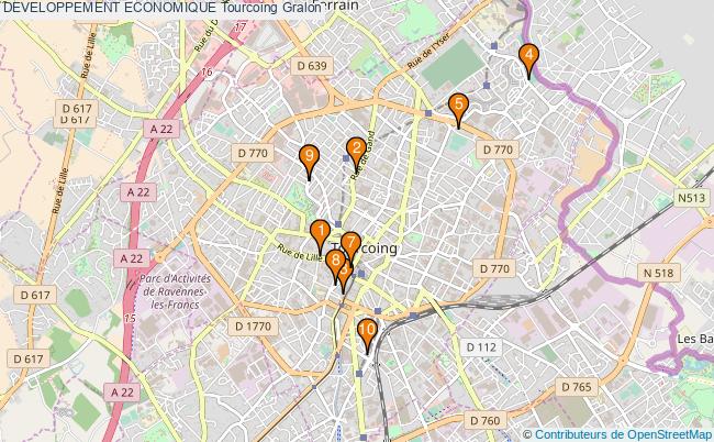 plan DEVELOPPEMENT ECONOMIQUE Tourcoing Associations DEVELOPPEMENT ECONOMIQUE Tourcoing : 12 associations
