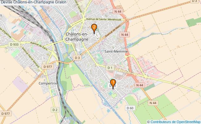 plan Devise Châlons-en-Champagne Associations devise Châlons-en-Champagne : 2 associations