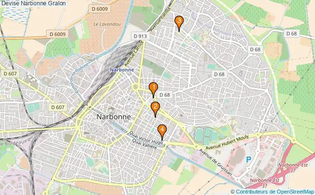 plan Devise Narbonne Associations devise Narbonne : 4 associations