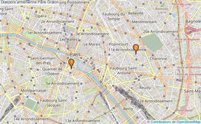 plan Diaspora arménienne Paris Associations diaspora arménienne Paris : 4 associations