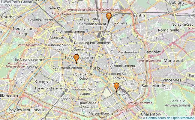 plan Diesel Paris Associations diesel Paris : 4 associations