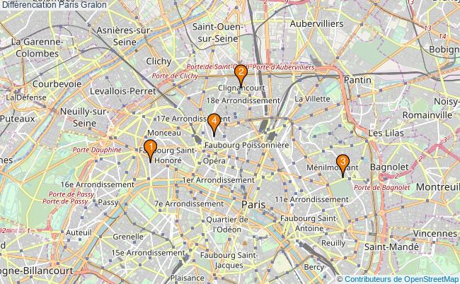 plan Différenciation Paris Associations différenciation Paris : 3 associations