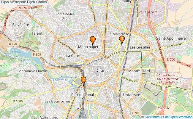 plan Dijon Métropole Dijon Associations Dijon Métropole Dijon : 3 associations