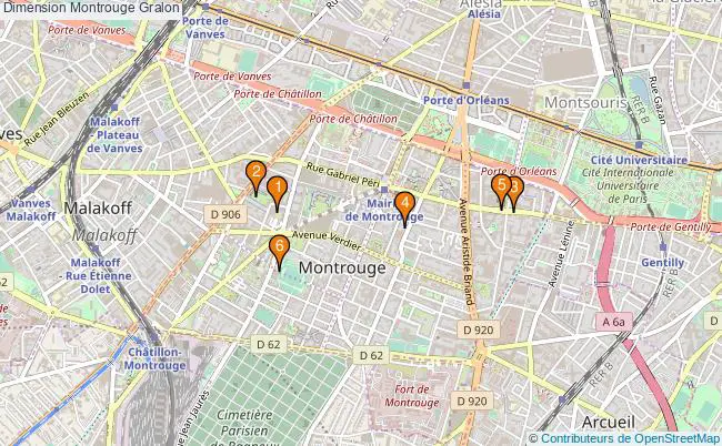 plan Dimension Montrouge Associations dimension Montrouge : 7 associations