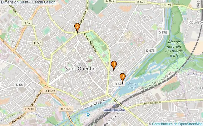 plan Dimension Saint-Quentin Associations dimension Saint-Quentin : 2 associations