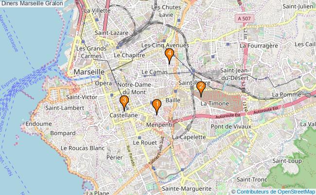plan Diners Marseille Associations diners Marseille : 4 associations