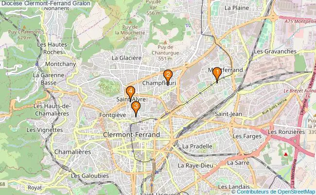 plan Diocèse Clermont-Ferrand Associations diocèse Clermont-Ferrand : 3 associations