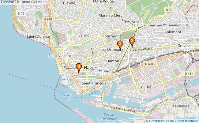 plan Diocèse Le Havre Associations diocèse Le Havre : 4 associations