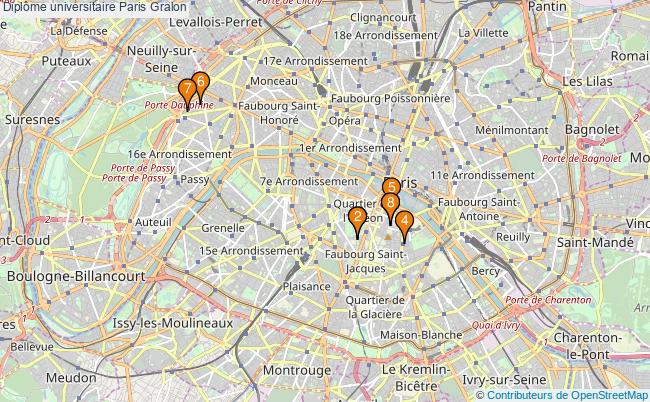 plan Diplôme universitaire Paris Associations Diplôme universitaire Paris : 8 associations