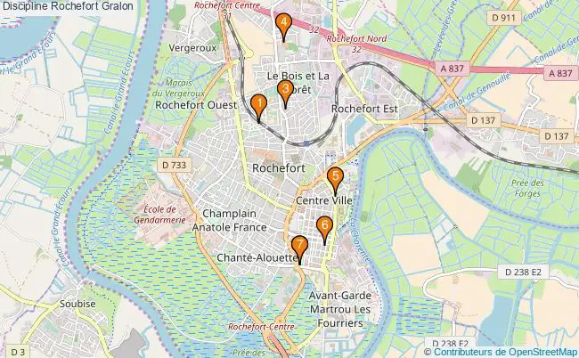 plan Discipline Rochefort Associations Discipline Rochefort : 8 associations
