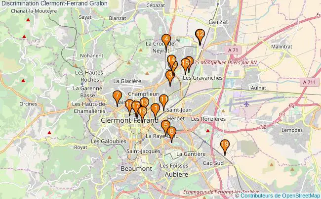 plan Discrimination Clermont-Ferrand Associations discrimination Clermont-Ferrand : 25 associations
