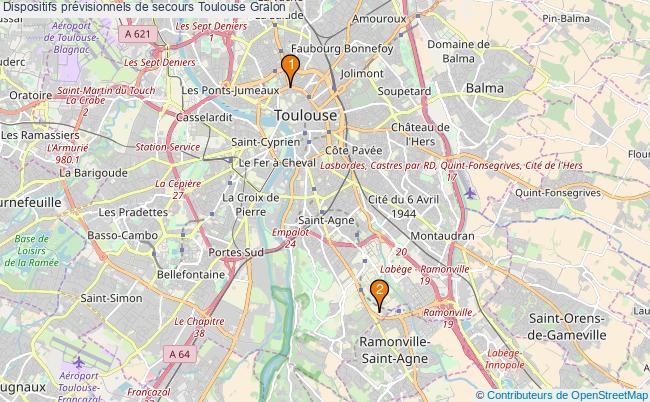plan Dispositifs prévisionnels de secours Toulouse Associations dispositifs prévisionnels de secours Toulouse : 4 associations