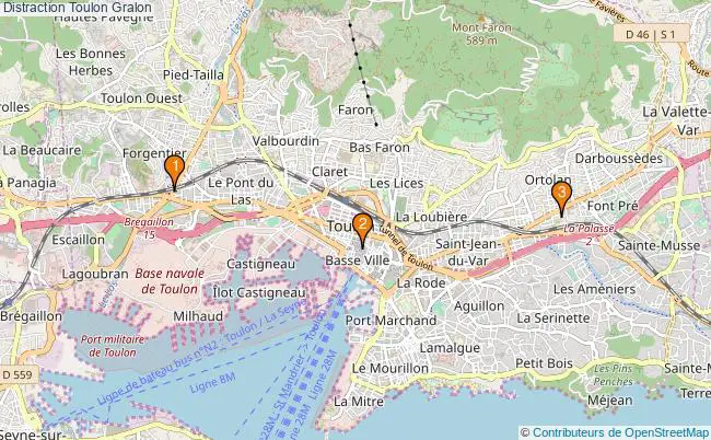 plan Distraction Toulon Associations Distraction Toulon : 3 associations