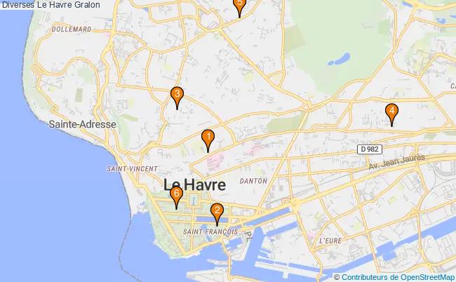 plan Diverses Le Havre Associations diverses Le Havre : 6 associations