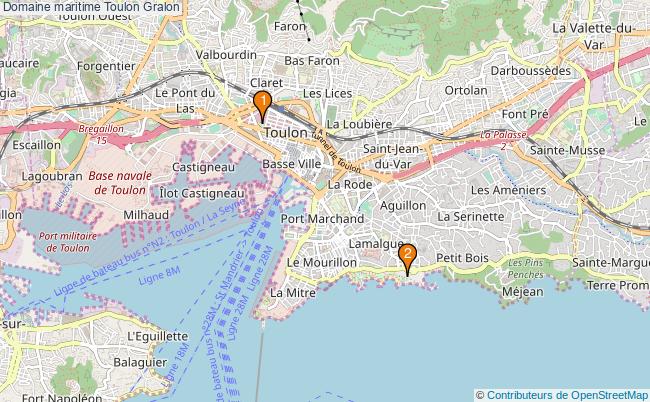 plan Domaine maritime Toulon Associations domaine maritime Toulon : 3 associations