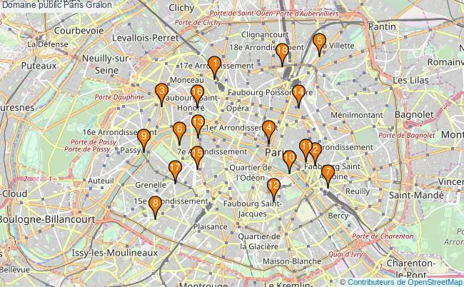 plan Domaine public Paris Associations domaine public Paris : 25 associations