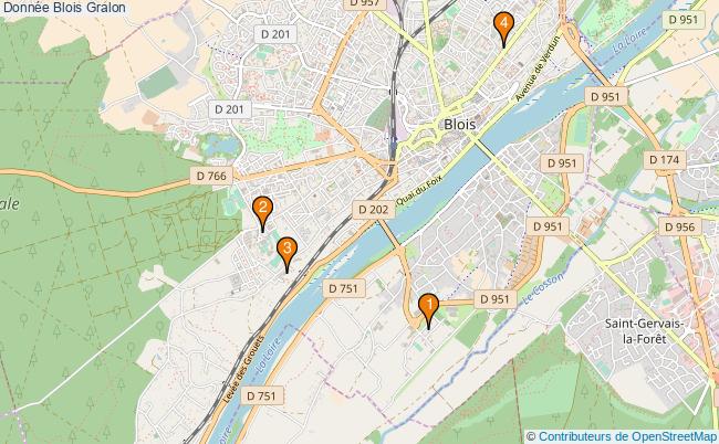 plan Donnée Blois Associations Donnée Blois : 4 associations