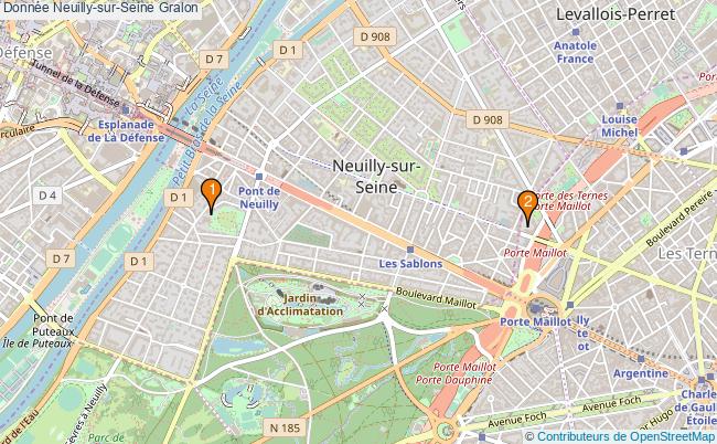 plan Donnée Neuilly-sur-Seine Associations Donnée Neuilly-sur-Seine : 3 associations