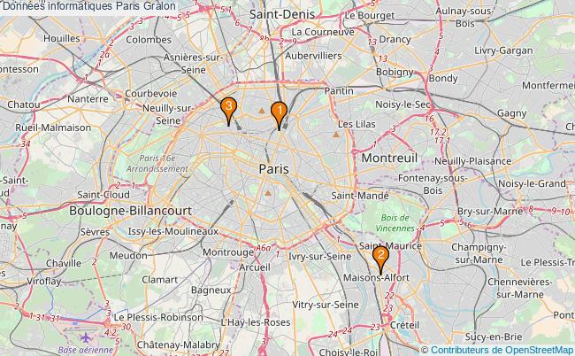 plan Données informatiques Paris Associations données informatiques Paris : 3 associations