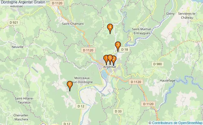 plan Dordogne Argentat Associations Dordogne Argentat : 6 associations