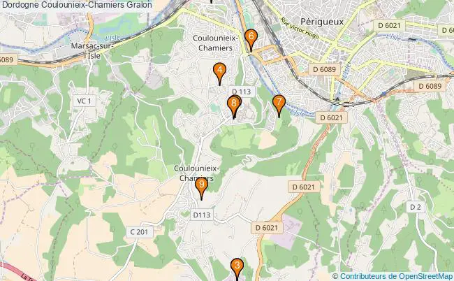 plan Dordogne Coulounieix-Chamiers Associations Dordogne Coulounieix-Chamiers : 11 associations