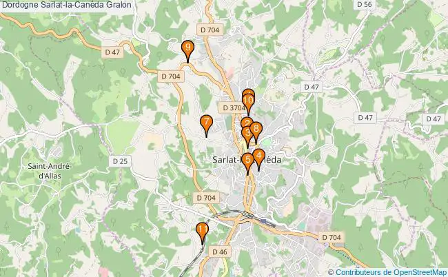 plan Dordogne Sarlat-la-Canéda Associations Dordogne Sarlat-la-Canéda : 13 associations