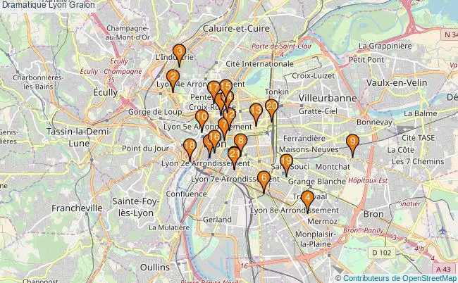plan Dramatique Lyon Associations dramatique Lyon : 25 associations