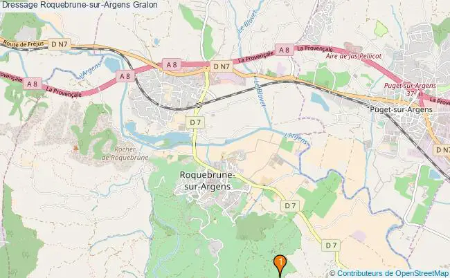plan Dressage Roquebrune-sur-Argens Associations dressage Roquebrune-sur-Argens : 2 associations
