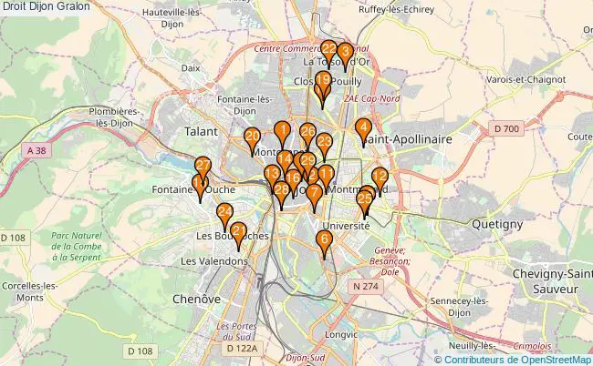 plan Droit Dijon Associations droit Dijon : 41 associations