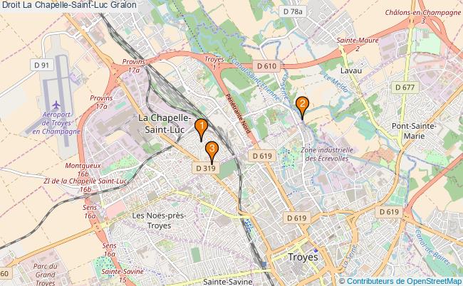 plan Droit La Chapelle-Saint-Luc Associations droit La Chapelle-Saint-Luc : 3 associations