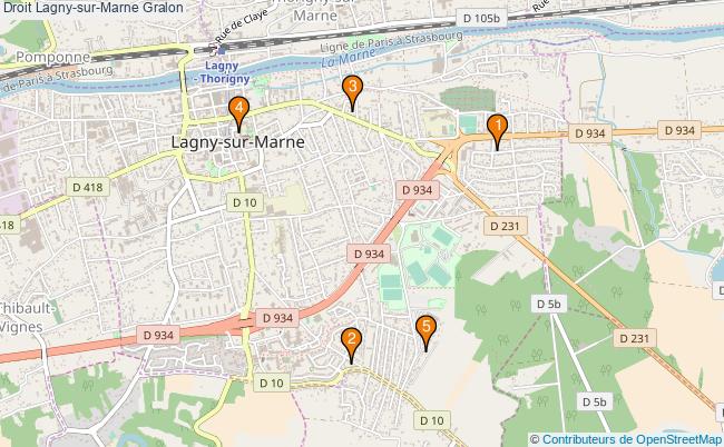 plan Droit Lagny-sur-Marne Associations droit Lagny-sur-Marne : 5 associations