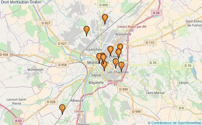 plan Droit Montauban Associations droit Montauban : 13 associations