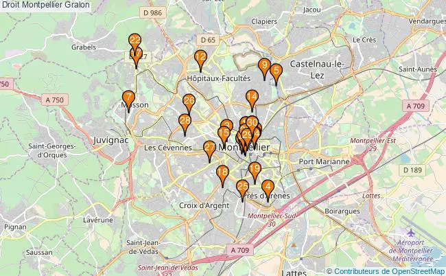 plan Droit Montpellier Associations droit Montpellier : 100 associations