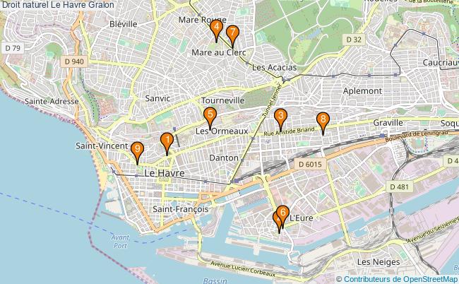 plan Droit naturel Le Havre Associations droit naturel Le Havre : 9 associations