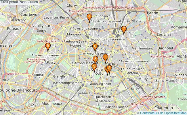 plan Droit pénal Paris Associations droit pénal Paris : 11 associations