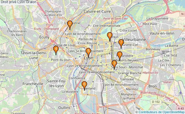 plan Droit privé Lyon Associations droit privé Lyon : 15 associations