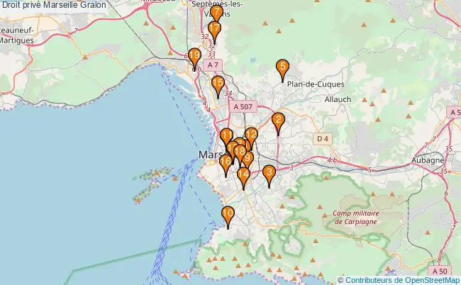 plan Droit privé Marseille Associations droit privé Marseille : 21 associations