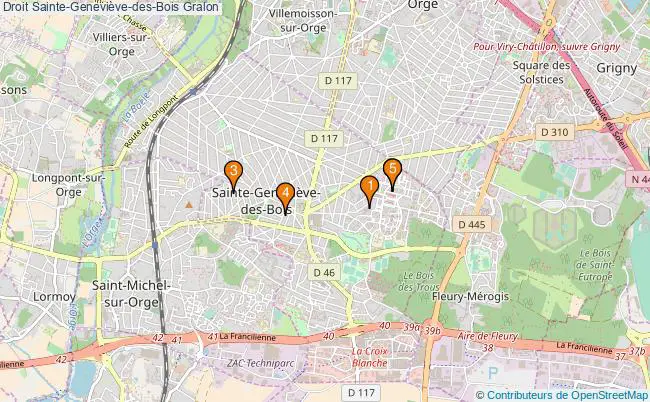 plan Droit Sainte-Geneviève-des-Bois Associations droit Sainte-Geneviève-des-Bois : 7 associations