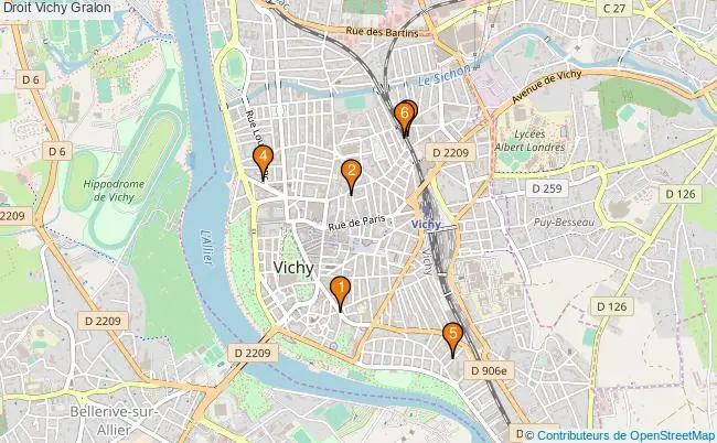plan Droit Vichy Associations droit Vichy : 6 associations