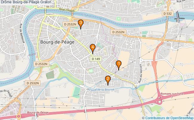 plan Drôme Bourg-de-Péage Associations Drôme Bourg-de-Péage : 5 associations